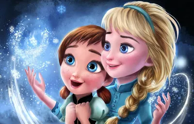 Обои Frozen, Disney, Анна, Anna, Princess, Мультфильм, Elsa, Эльза, Snow  Queen, Холодное сердце, Сёстры, Sisters, Принцессы картинки на рабочий  стол, раздел фильмы - скачать картинки