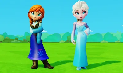 Королева Эльза Холодное Сердце Принцесса Анна и Олень Свен Disney Frozen  Anna and Elsa princess - YouTube картинки