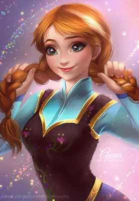 Фото Анна / Anna из мультфильма Холодное сердце / Frozen, art by NUMYUMY картинки