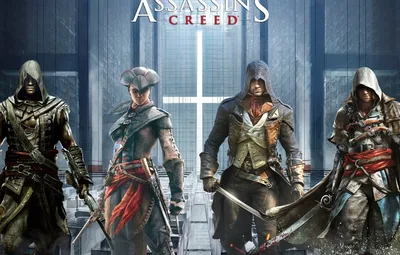 Обои Assassins Creed, Ubisoft, Эдвард, ассасины, Адевале, Арно, Авелина  картинки на рабочий стол, раздел игры - скачать картинки