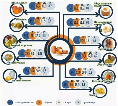 Белки жиры углеводы яичница калорийность картинки