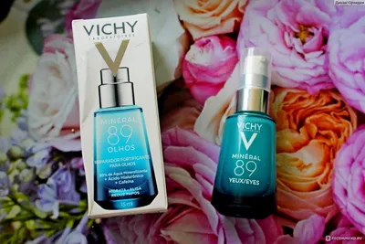 Сыворотка для ухода за кожей вокруг глаз Vichy Mineral 89 - «Свежий взгляд:  уход Vichy Mineral 89 для кожи вокруг глаз! Результат сразу и через 3  недели использования!» | отзывы картинки