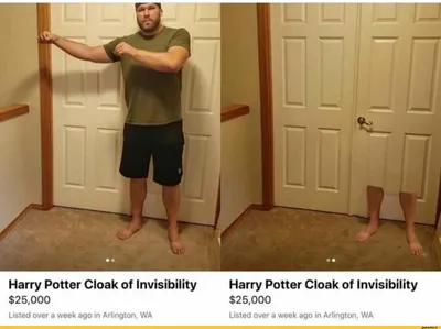 Harry Potter Cloak of Invisibility $25,000 Listed over a week ago in  Arlington, WA Harry Potter / Гарри Поттер :: смешные картинки (фото  приколы) :: Поттериана / смешные картинки и другие приколы: картинки