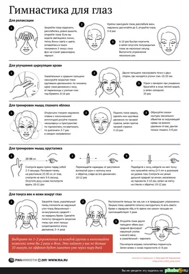 Гимнастика для глаз | Пикабу картинки