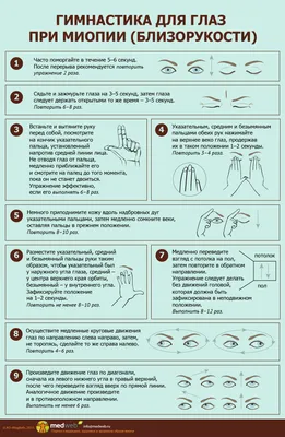 MedWeb - Гимнастика для глаз при миопии (близорукости) картинки