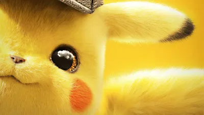 Detective Pikachu обои с мордашкой Пикачу - Покемон Детектив Пикачу обои -  YouLoveIt.ru картинки