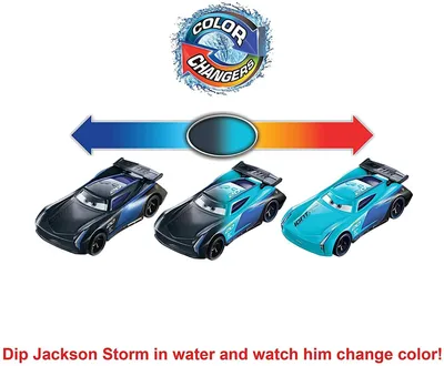 Купить Тачки меняют цвет Джексон Шторм (Disney Cars Toys Pixar Cars Color  Changers Jackson Storm) от Mattel, цена 399 грн — Prom.ua (ID#1518225115) картинки