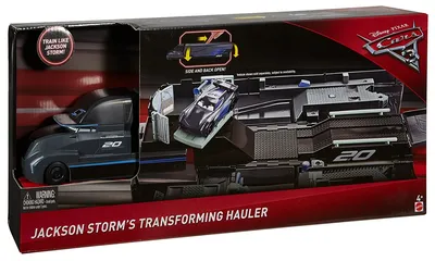 Тачки 3: Грузовик Джексона Шторма (Cars 3 Jackson Storm's Transforming  Hauler Playset) купить в Украине картинки