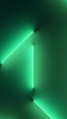 Обои Айфон 13, iPhone 13 Pro, Alpine Green, light beams, abstract, iOS 16,  4K, ОС #24022 картинки