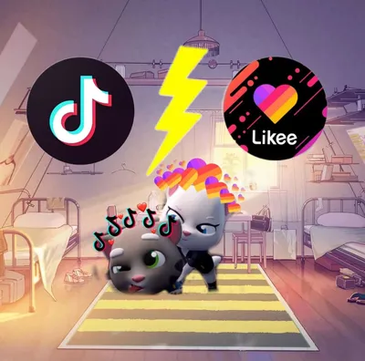 Likee VS Tik Tok | Обои, Розовые обои, Изображения неба картинки