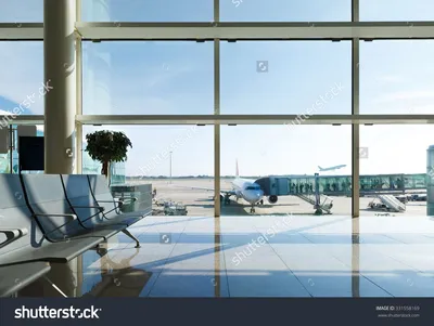 Airport terminal, people going to airplane in background | Дизайн фона,  Фото фоны, Фотографии фонов картинки