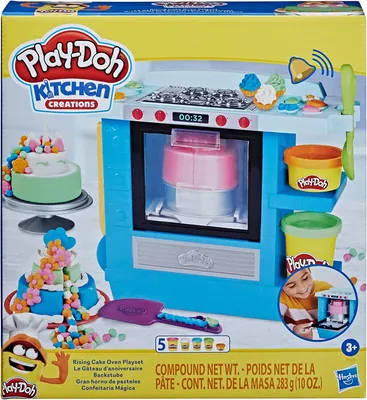 ᐉ Набор для лепки Кондитерская печь Play-Doh Kitchen Creations Rising Cake  Oven Bakery Playset картинки