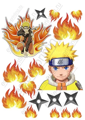 Картинка для торта и топперов Наруто naruto010 печать на сахарной бумаге |  Edible-printing.ru картинки