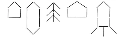 Фигуры из счетных палочек картинки