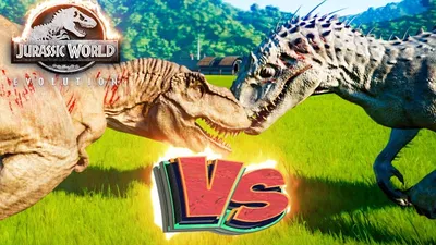 Ти-РЕКС VS ИНДОМИНУС РЕКС - Схватки Динозавров - Jurassic World EVOLUTION  #1 - YouTube картинки