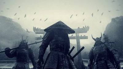 япония, вороны, самураи, Sucker punch, снег, катаны | Samurai, Samurai art,  Shadow warrior картинки