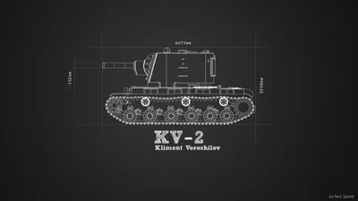 Советский танк кв-2 ворошилов - обои на рабочий стол картинки