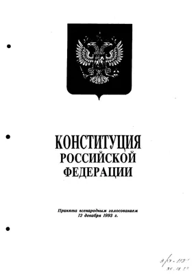 Экземпляр Конституции Российской Федерации Центральной избирательной  комиссии, принятой всенародным голосованием с дарственной надписью  Президенту Российской Федерации | Президентская библиотека имени Б.Н.  Ельцина картинки