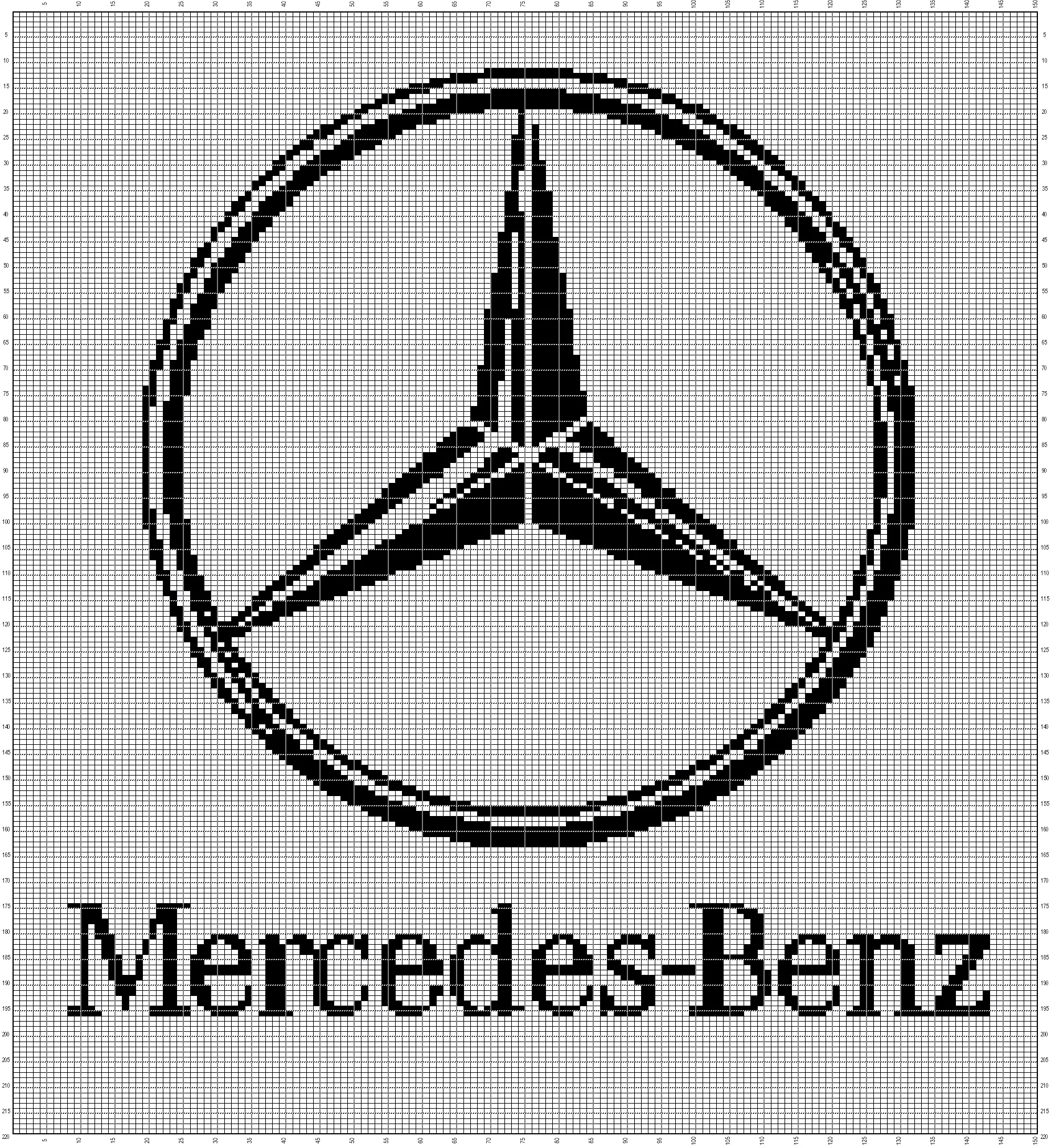 Логотип Мерседес вышивка
