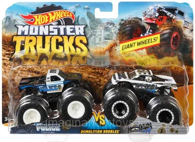 Набор 2 машинки Hot Wheels Monster Truck полиция картинки