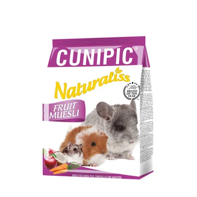 ᐉ Снеки Cunipic Naturaliss Fruit для морских свинок/хомяков и шиншилл 60 г картинки