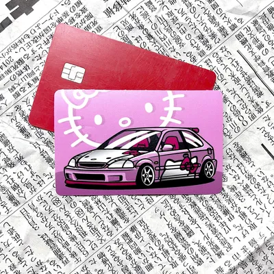 Наклейка на банковскую карту, Honda Civic 6 hello kitty картинки