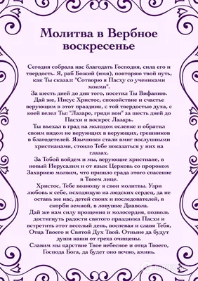 Молитвы на Вербное воскресенье 2022 - что можно попросить у Бога - как  помолиться о детях и освятить вербу картинки