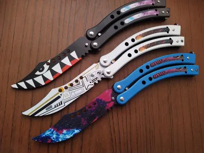 Купить Нож бабочка Benchmade тупой тренировочный, тупой(не острый) из игры  CS GO, цена 378 грн — Prom.ua (ID#772182169) картинки