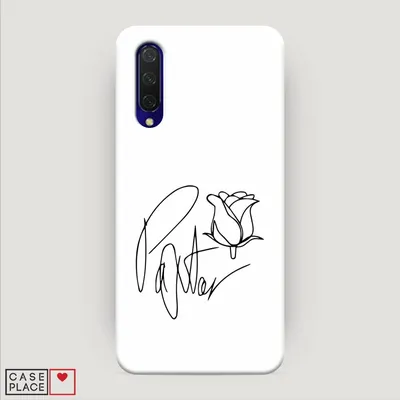 Пластиковый чехол для Xiaomi Mi A3 Lite с принтом «Роспись Пейтона белый» —  купить в интернет-магазине Case Place картинки