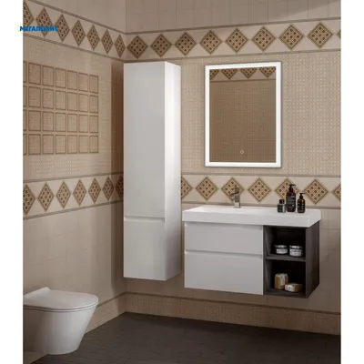 Пенал Kerama Marazzi Cubo CU.165Lh\\WHT, подвесной,белый,левый, 2ящика картинки