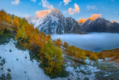 Первый снег осенью. Фотограф Лашков Фёдор картинки