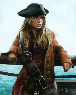 Фото Elizabeth Swann / Элизабет Суонн - персонаж из цикла фильмов Пираты  Карибского моря, by Ivan Talavera картинки