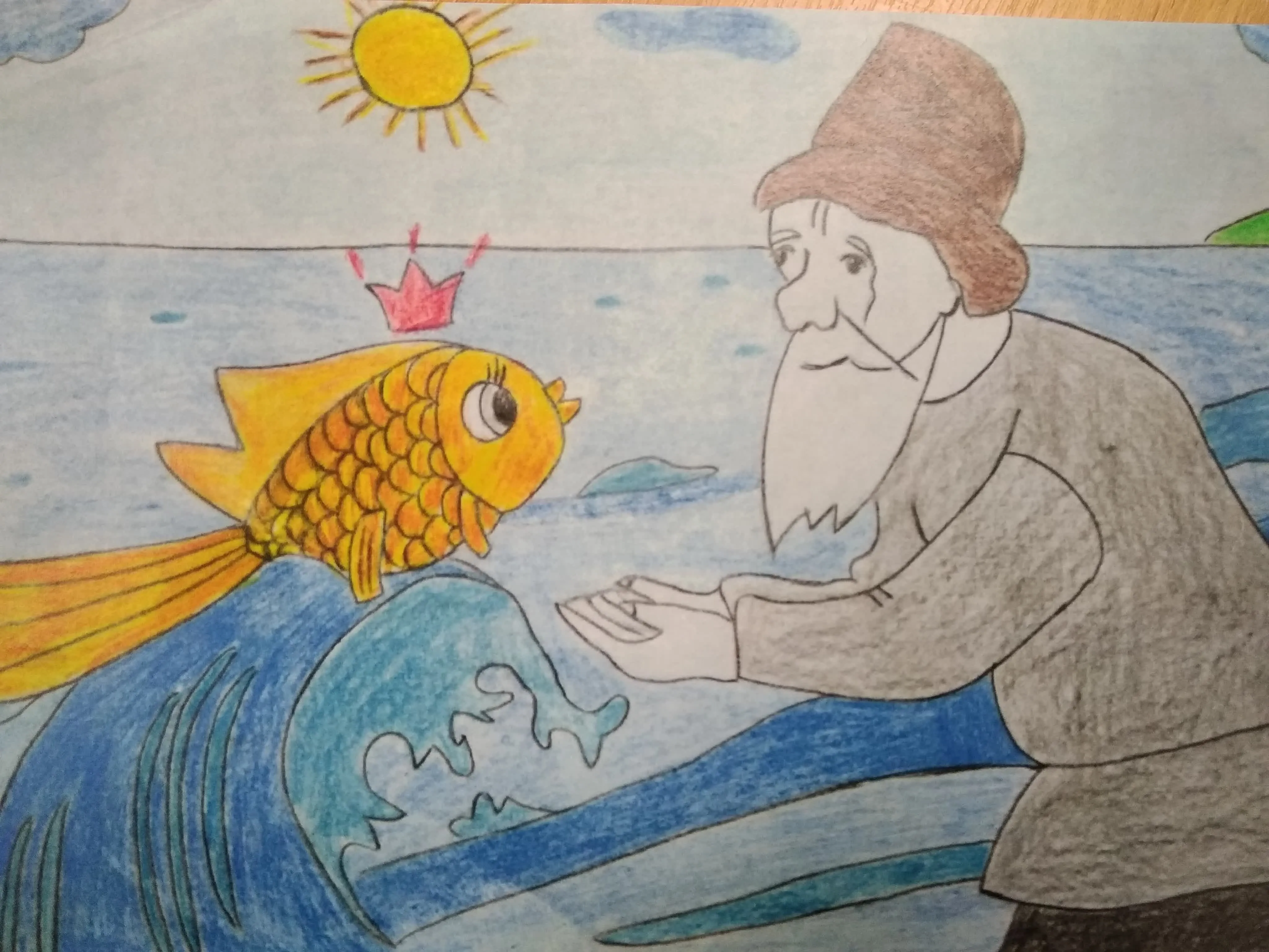 Как нарисовать сказку Пушкина для 11 класса