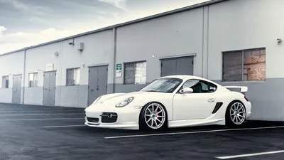 Скачать 1600x900 porsche, white, порше, белый, диски обои, картинки 16:9 картинки