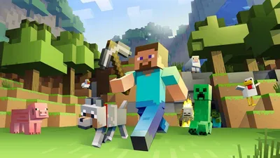 Картинка игра. Minecraft, сооружения, блоки, JPEG. | Fondos de minecraft,  Fondos de pantalla minecraft, Cumpleaños con tema de minecraft картинки