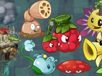 Plants vs Zombies 2 — Ледниковые пещеры картинки