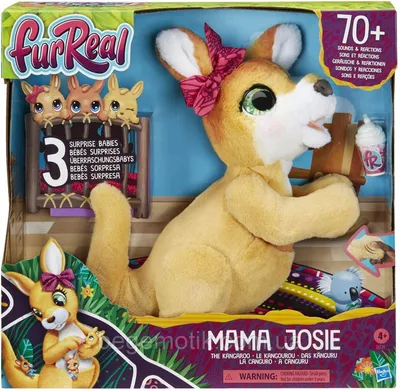 Купить Furreal Friends Интерактивная игрушка Кенгуру Мама Джози с малышами,  FurReal Mama Josie The Kangaroo, цена 2550 грн — Prom.ua (ID#1308895345) картинки