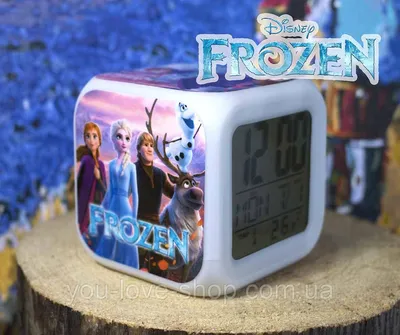 Купить Настольные часы Холодное сердце с Эльзой / Frozen, цена 309 грн —  Prom.ua (ID#1270656747) картинки