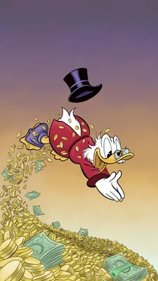 Scrooge McDuck | Cartoon wallpaper hd, Cartoon wallpaper, Disney canvas art картинки