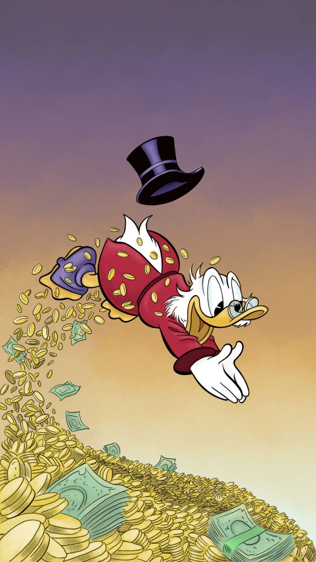 Scrooge McDuck | Cartoon wallpaper hd, Cartoon wallpaper, Disney canvas art