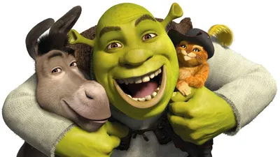 Картинка кошки, happy, Шрек, осел, cats, donkey, счастлива, Shrek 1920x1080  скачать обои на рабочий стол бесплатно, фото 68545 картинки