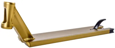 Дека трюкового самоката ALU, 120x530 мм, с тормозом и осью (DRACO), gold  (NN003925) — купить в интернет магазине, цена, фото, характеристики картинки