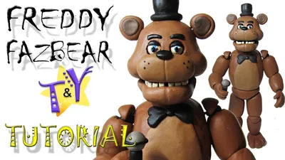 Как слепить Фредди Фазбера ФНАФ из пластилина Туториал Freddy Fazbear from  clay Tutorial - YouTube картинки