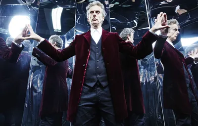 Обои отражение, актер, мужчина, куртка, Doctor Who, Доктор Кто, Питер Капальди, Peter Capaldi, The Twelfth Doctor, Двенадцатый Доктор картинки на рабочий стол, раздел фильмы - скачать картинки