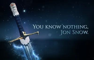 Обои Game of Thrones, Jon Snow, longclaw, ничего не знаешь картинки на рабочий стол, раздел фильмы - скачать картинки