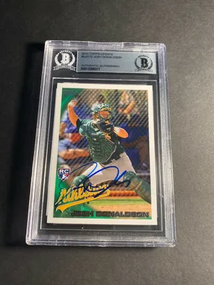 ДЖОШ ДОНАЛЬДСОН подписал 2010 Topps Update Auto Beckett BAS Slabped Oakland A's RC | eBay картинки