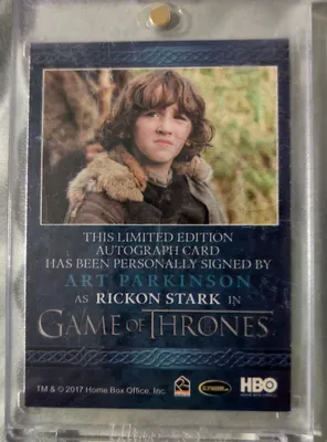 РИКОН СТАРК (Арт Паркинсон) / Game of Thrones Season 1 (2012) БАЗОВАЯ карта № 53 | eBay картинки