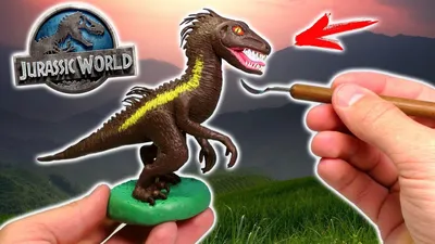 Jurassic world 2 Indoraptor figure making from clay - YouTube картинки