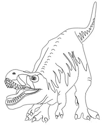Динозавр по точкам Раскраски для мальчиков картинки