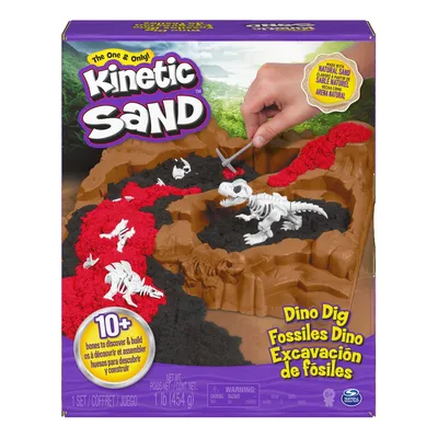 Набор для лепки Kinetic Sand Найди Динозавра 6055874 купить по цене 699 ₽ в  интернет-магазине Детский мир картинки